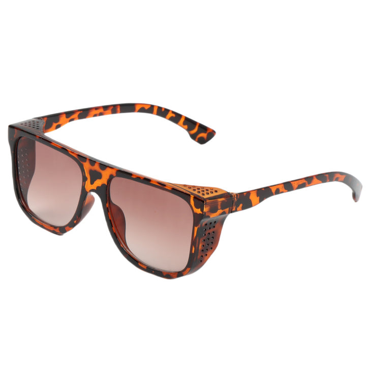 Dame moterik oversized solbrille med unik aksent Luvikno