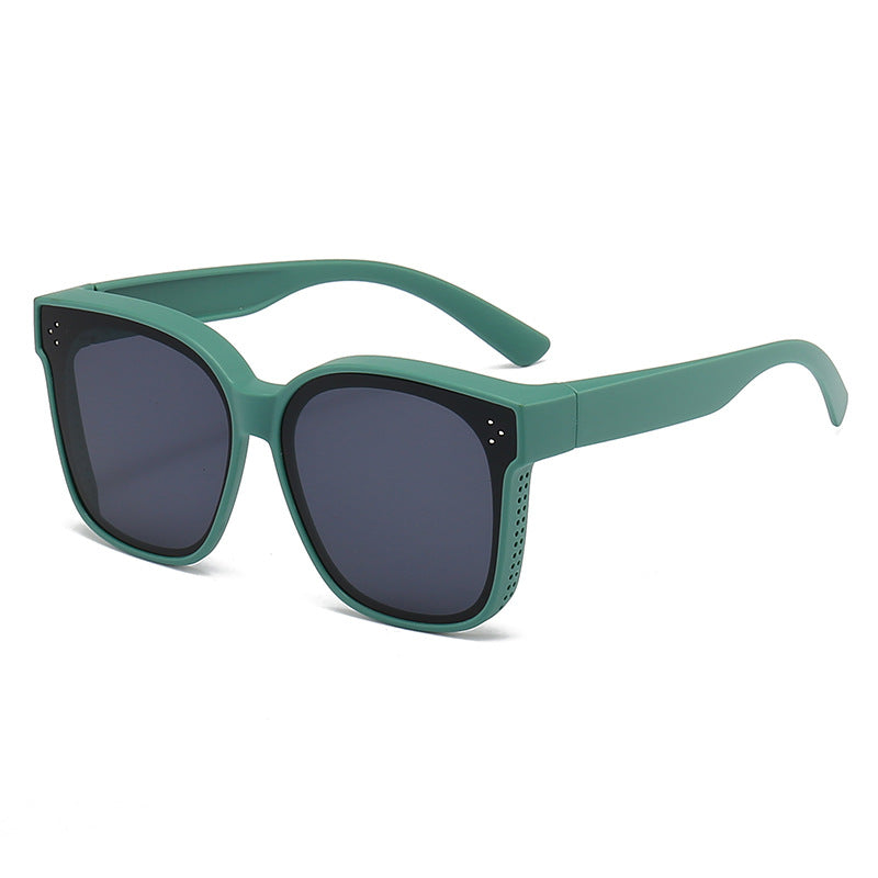 Dame motorisk kvadratisk solbrille med innovativt ventilasjonssystem Luvikno