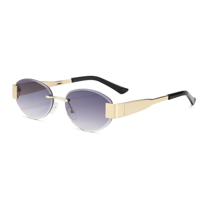 Dame glamorøs solbrille med klar, elegant ramme og beskyttende UV-filter Luvikno