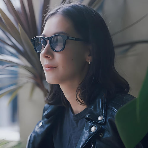 Dame Geometrisk Solbrille i elegant design Luvikno
