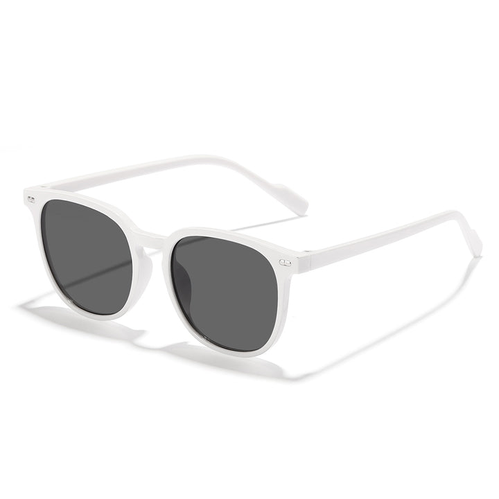 Dame fashionable solbriller med transparent ramme og høy kvalitet linser Luvikno