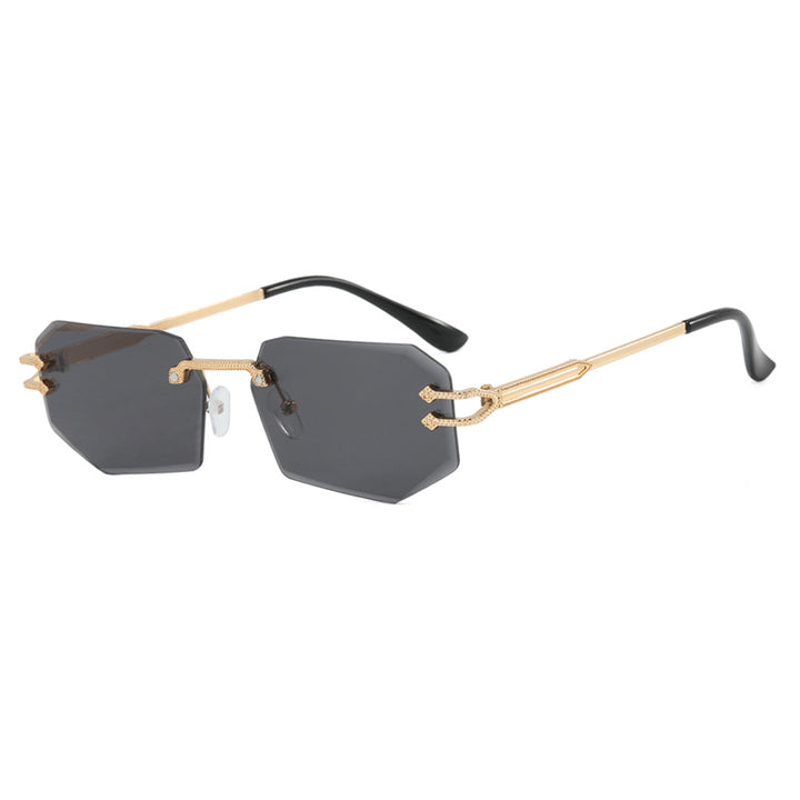 Damer geometrisk mote-solbrille Luvikno