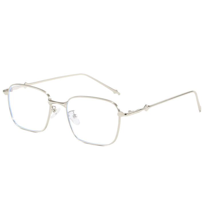 Dame elegant firkantet solbrille med høykvalitets metallramme Luvikno