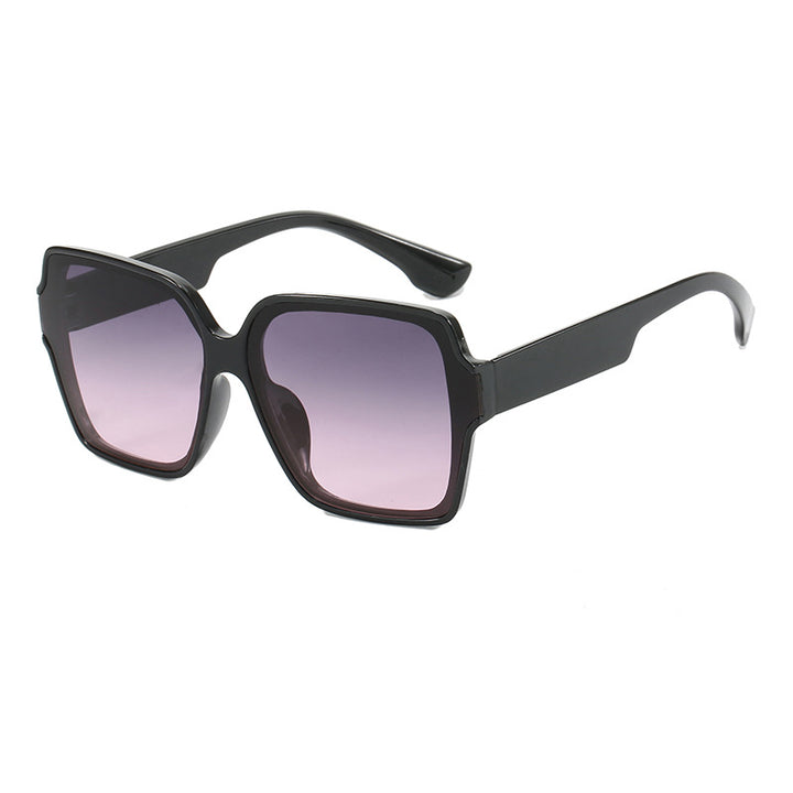 Dame kvadratisk solbrille med unik, stilfull ramme Luvikno