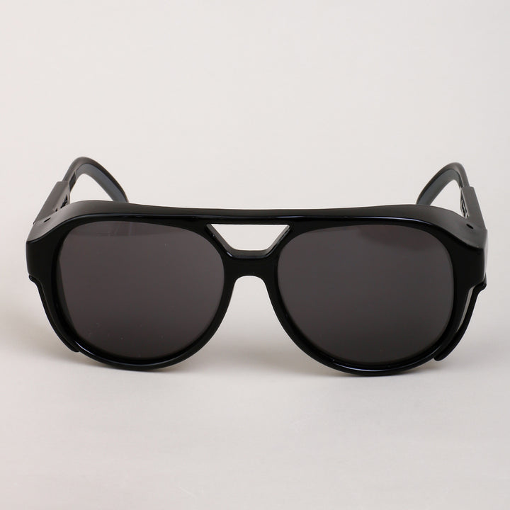 Dame oversized solbriller i geometrisk design med robust ramme og polarisert glass Luvikno
