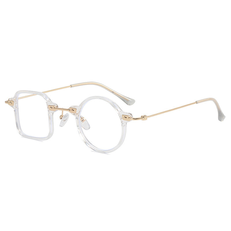 Dame elegant rund hybridbrille med kvadratisk design Luvikno