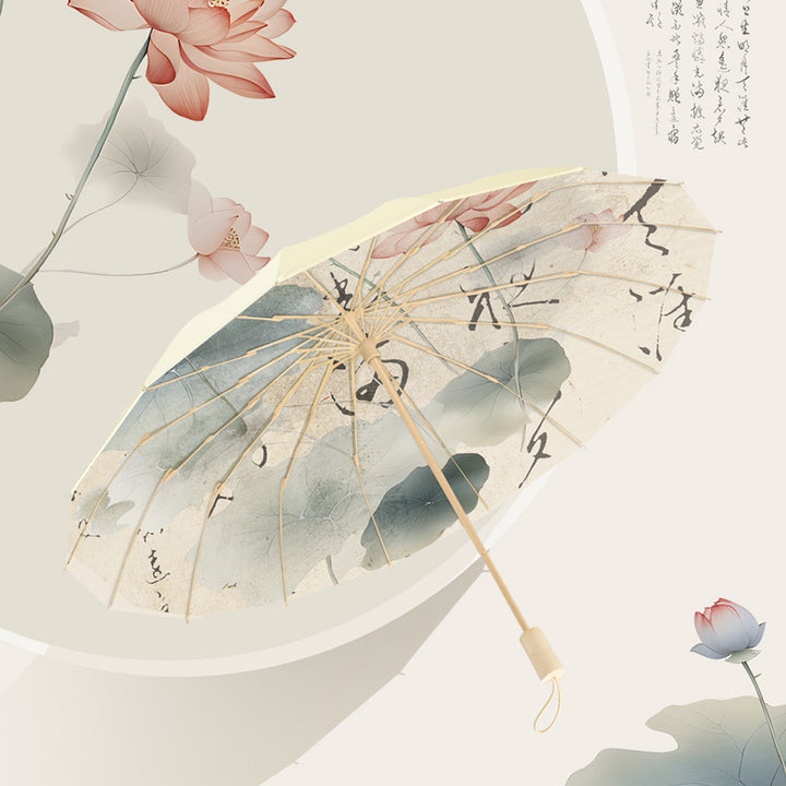 Damer Faltbar Parasol med kreativt Panda-design Luvikno