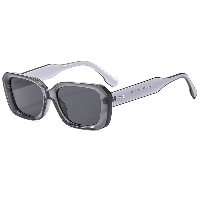 Dame stor firkantet solbrille med robust ramme og UV-beskyttelse Luvikno