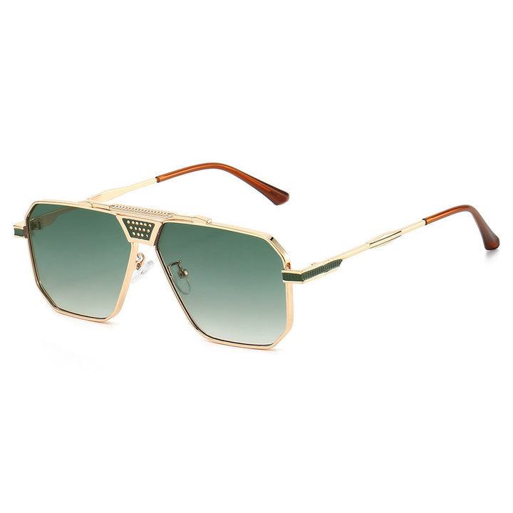 Dame solbrille i luksuriøs, geometrisk design Luvikno