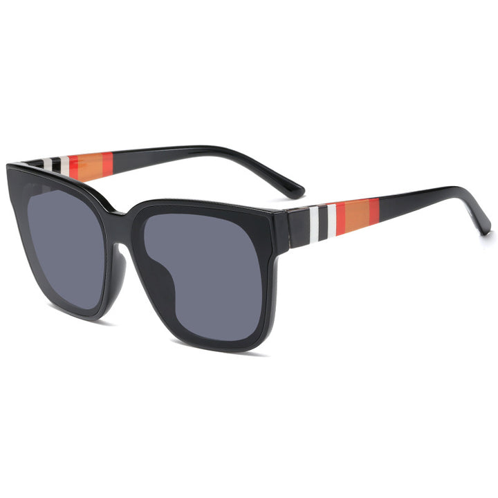 Dame moteriktig solbrille med markant oversized ramme og UV-beskyttelse Luvikno