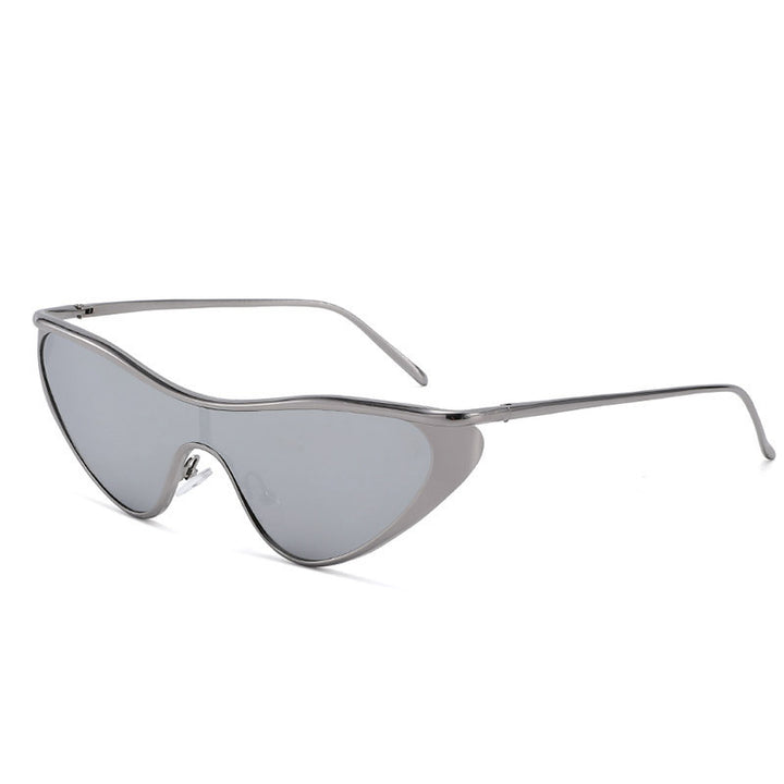 Dame futuristisk solbrille med slankt design Luvikno