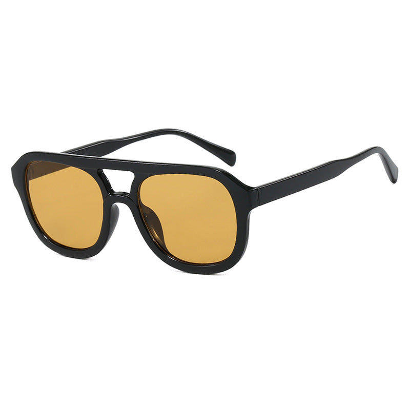 Dame modisch sport solbrille med bred, fleksibel ramme Luvikno