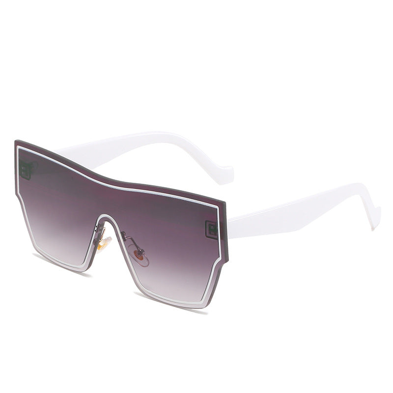 Dame futuristiske Oversized-Wraparound-solbriller Luvikno