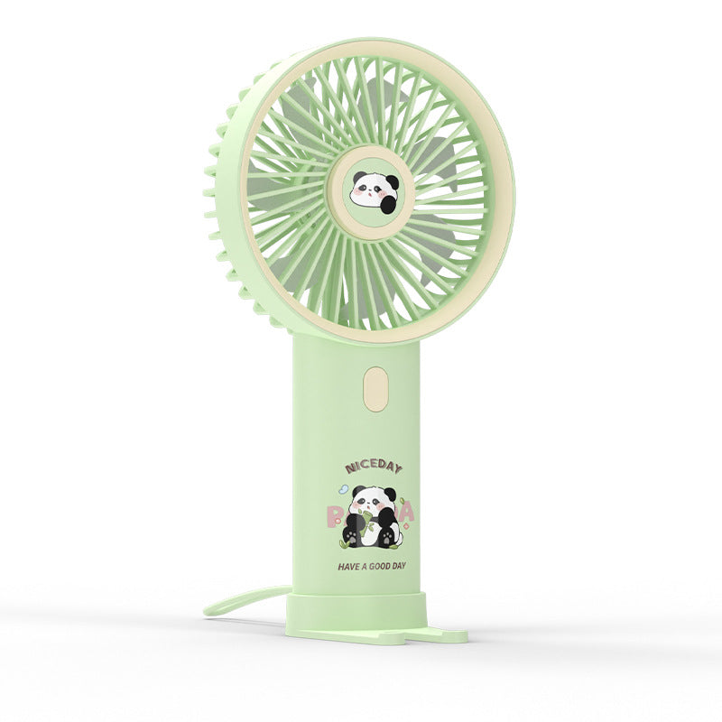 Damen Bærbar Håndvifte med søtt Panda-design Luvikno