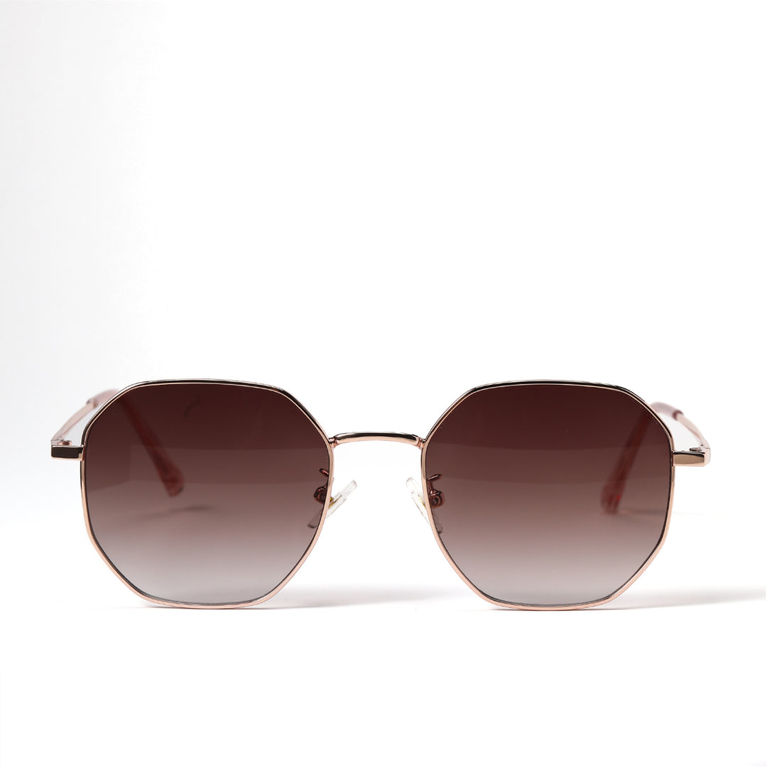Dame moteriktig solbrille med oval ramme og polarisert glass Luvikno