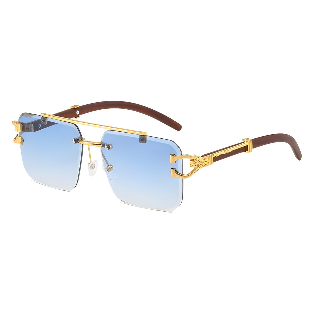 Dame eksklusiv designer-solbrille med luksuriøse detaljer Luvikno