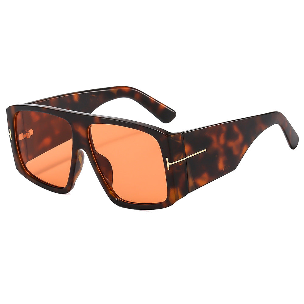 Dame oversized solbriller med moderne design og UV-beskyttelse Luvikno
