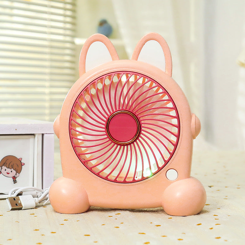 Dame Bærbar Mini-vifte i kreativt dyredesign Luvikno