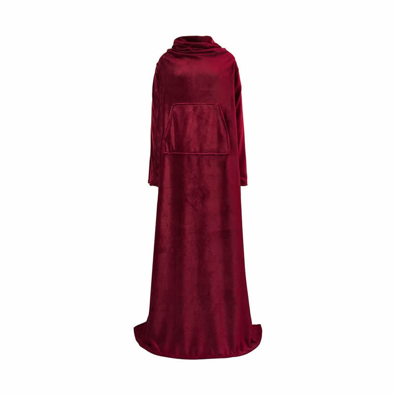 Dame kosesl blanket med ermer og lommer Luvikno