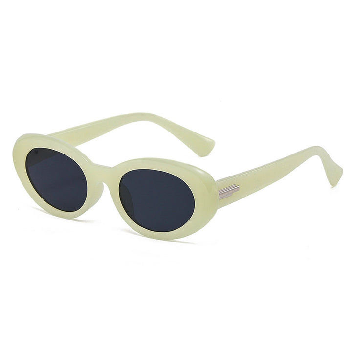 Dame moteriktig Cat-Eye briller med trendy tykke rammer Luvikno