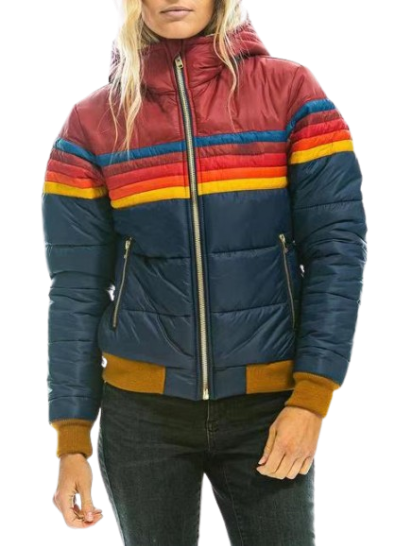 Luvik | Huppari Retro Raidallinen Takki