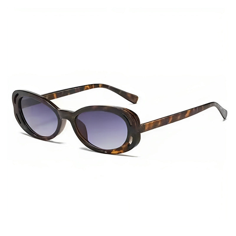 Damer Cat-Eye solbriller med elegant, transparent ramme og UV-beskyttelse Luvikno