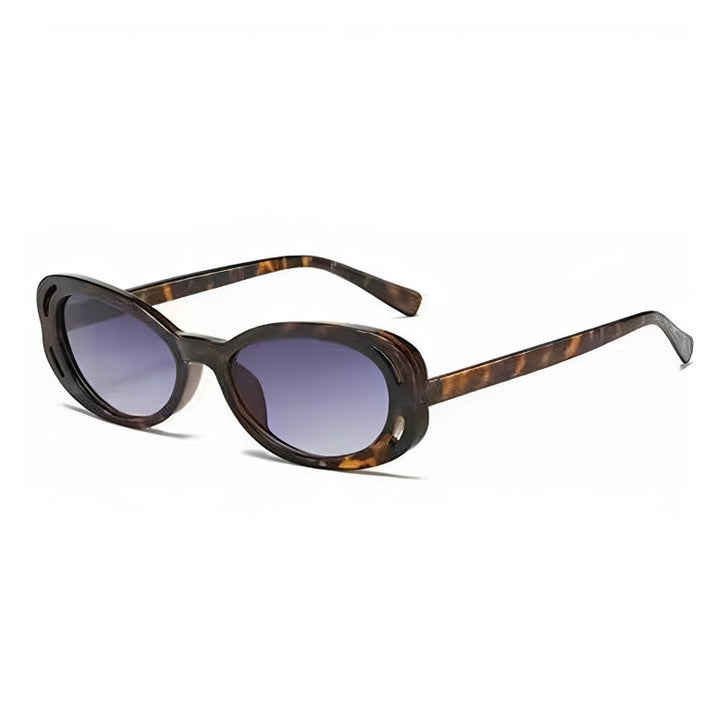 Damer Cat-Eye solbriller med elegant, transparent ramme og UV-beskyttelse Luvikno