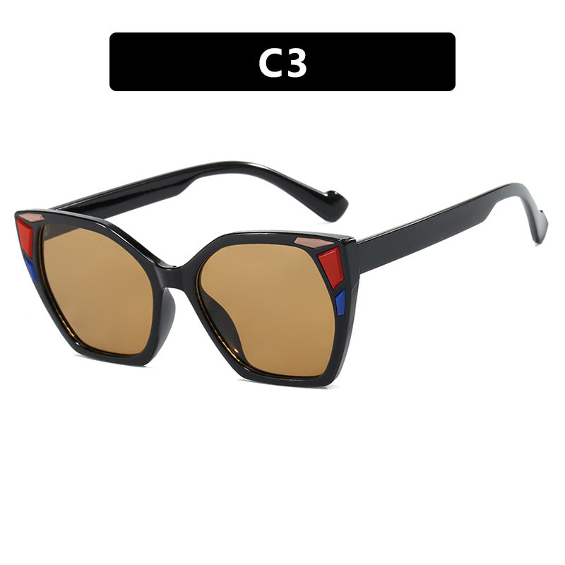 Dame moteriktig geometrisk designerbrille Luvikno