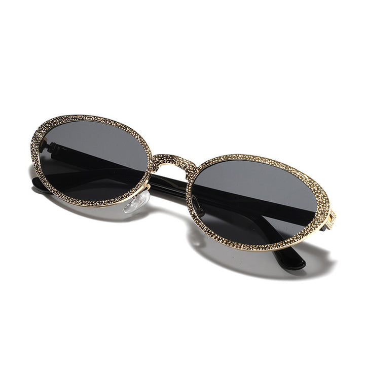 Dame Glamourøs solbrille med glitrende rammedekorasjon Luvikno