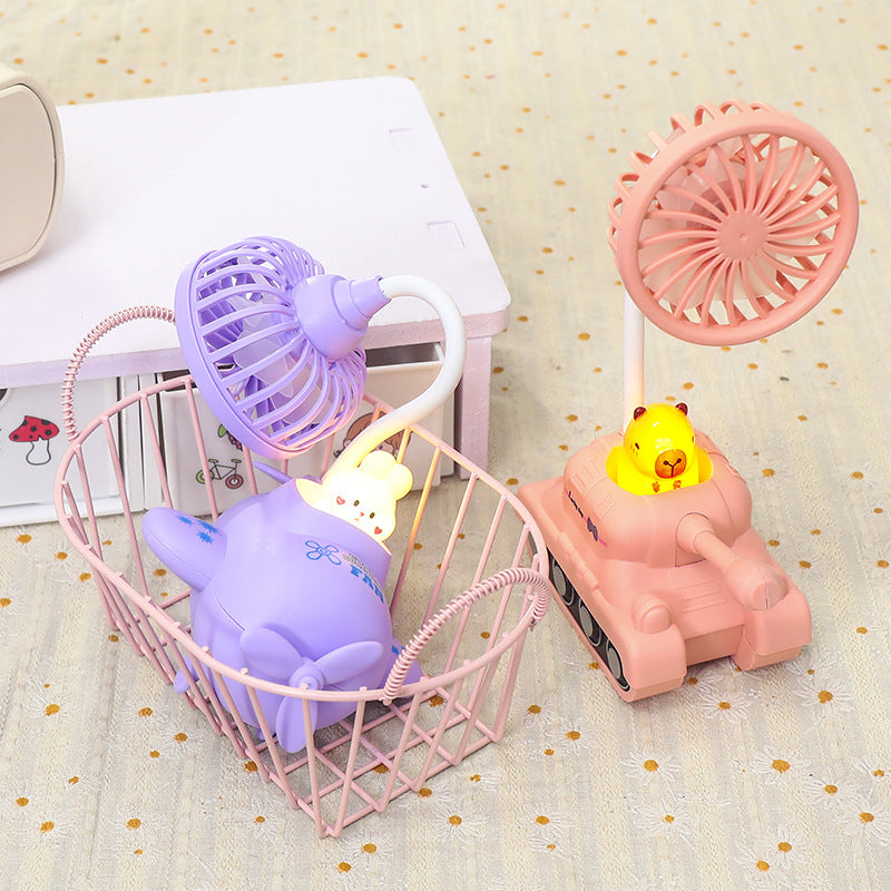 Dame Kreativ Mini-Ventilator i Panzerdesign Luvikno