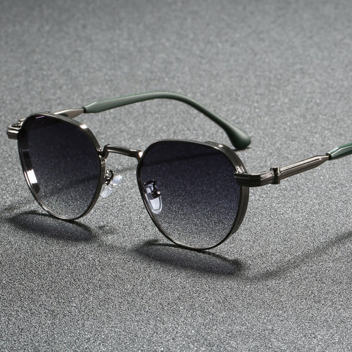 Dame geometrisk solbrille i moderne design Luvikno