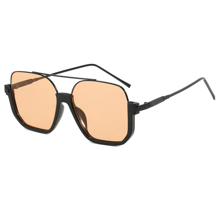 Dame Motek solbrille med buet metallramme og UV-beskyttelse Luvikno