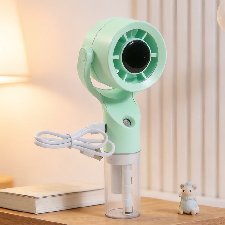 Dame Bærbar spray-håndvifte med USB-ladefunksjon og ergonomisk design Luvikno