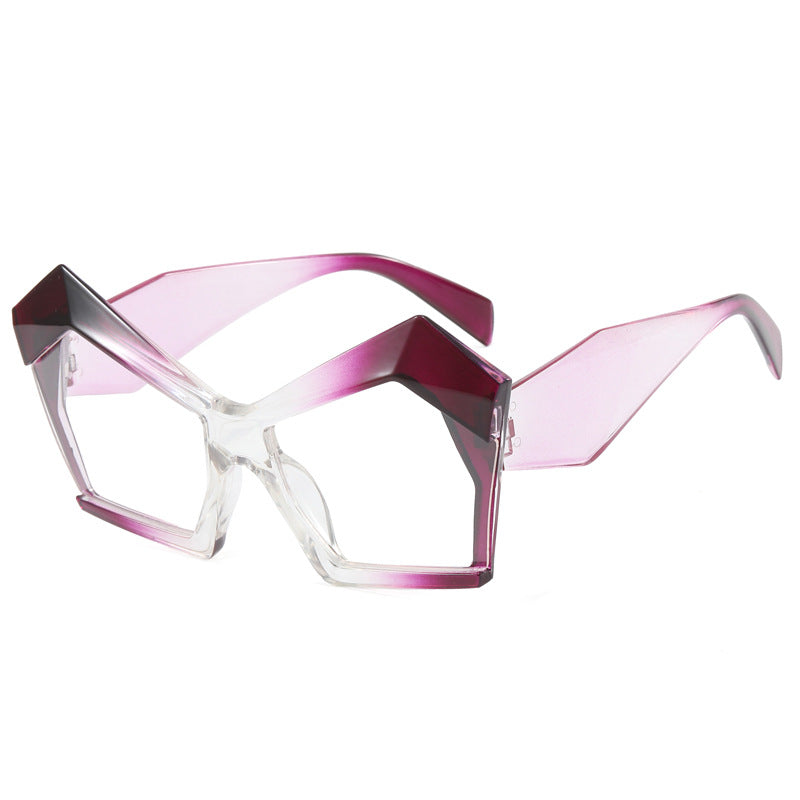 Dame geometrisk designerbrille Luvikno