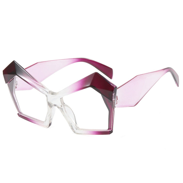 Dame geometrisk designerbrille Luvikno