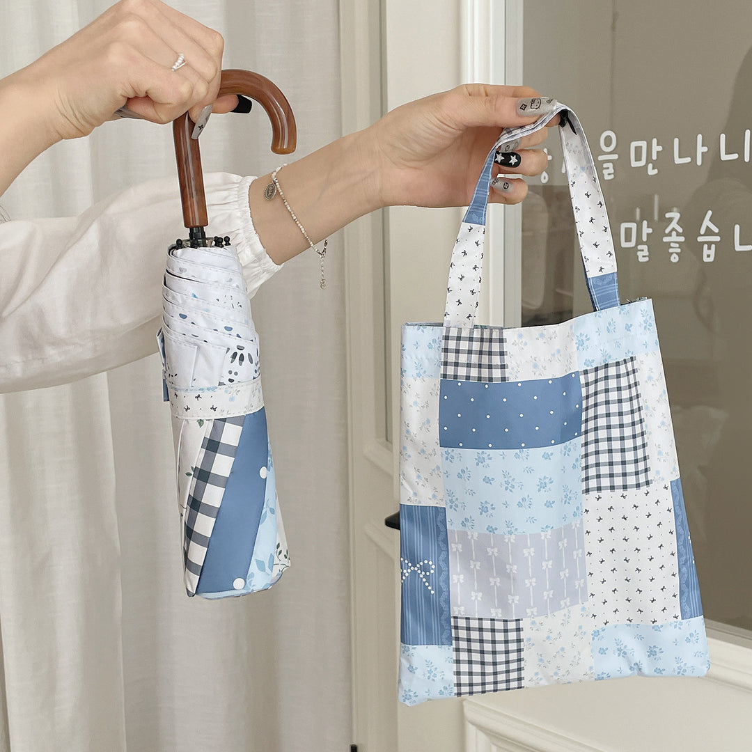 Damer paraply i romantisk patchwork-design Luvikno