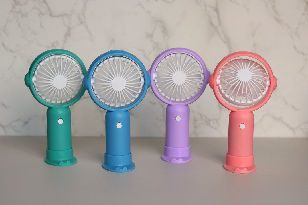 Unisex Bærbar Mini-vifteen med ergonomisk design og dyreører Luvikno