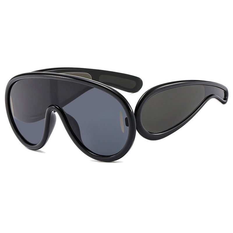 Dame moteriktig solbrille med avtakbare linser Luvikno