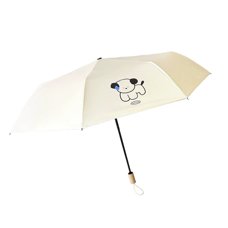 Damen niedlicher Tiermotiv Regenschirm Luvikno
