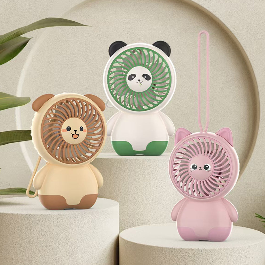 Dame Bærbar Håndvifte i søtt Panda-design Luvikno