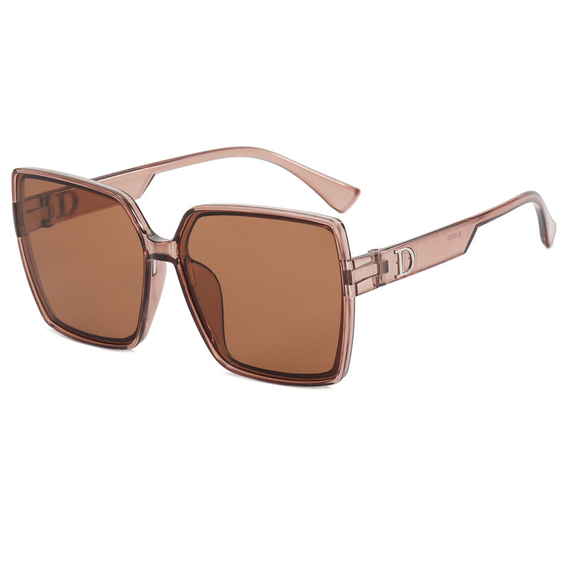 Dame Oversized-solbrille med stilig ramme Luvikno