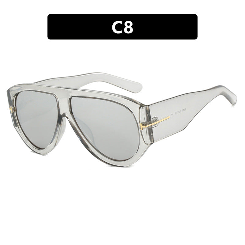Dame Geometrisk Solbrille med moderne ramme og polariserte glass Luvikno
