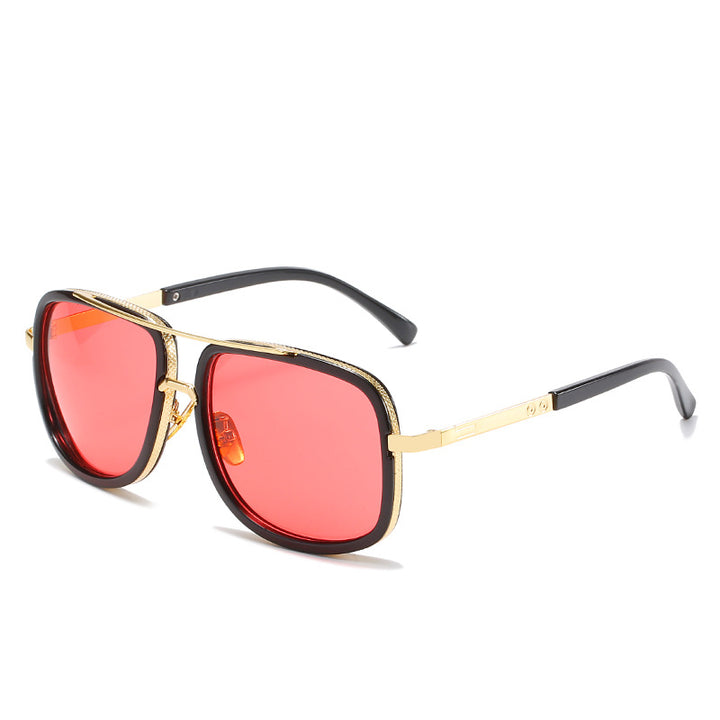 Dame kvadratisk solbrille med luksuriøse detaljer Luvikno