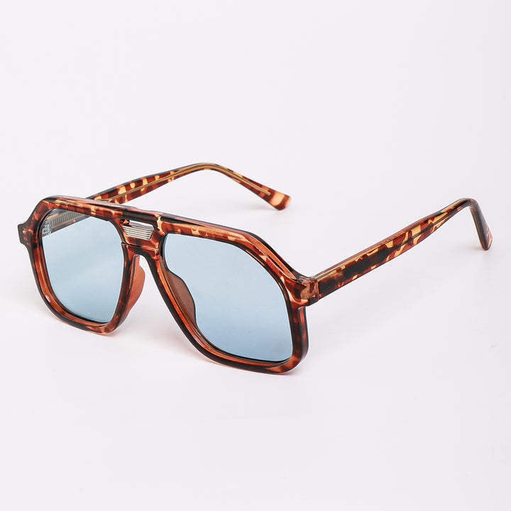 Damene moteriktig solbrille i unikt, geometrisk design Luvikno
