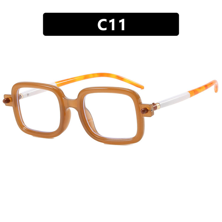 Dame kvadratisk solbrille med iøynefallende og moderne design Luvikno