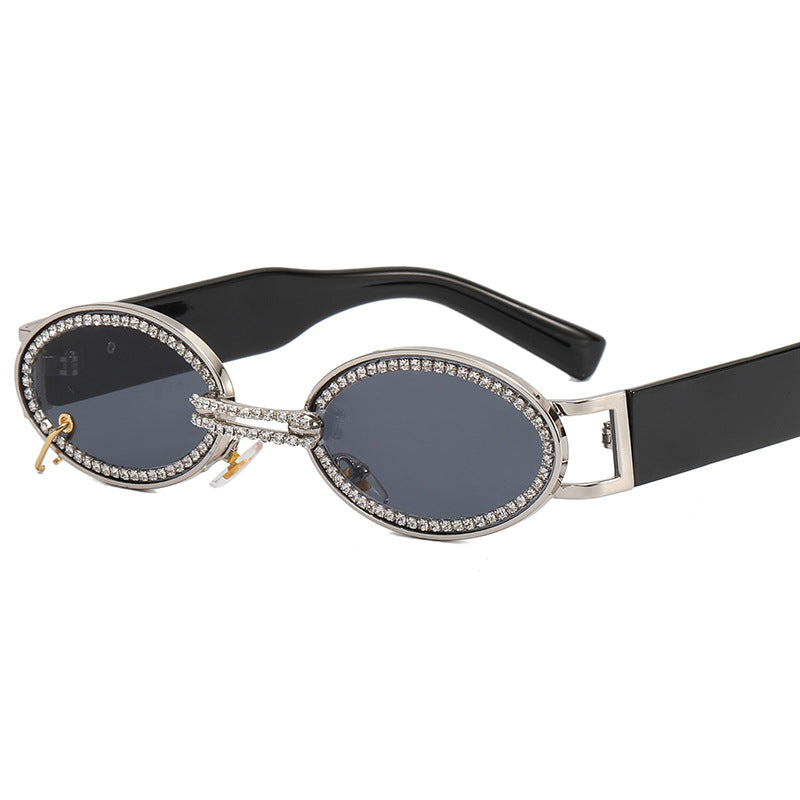 Damer ekstravagant moderne solbriller med rhinestones ramme Luvikno