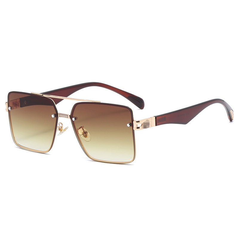 Dame motefull solbrille med elegant metallramme Luvikno