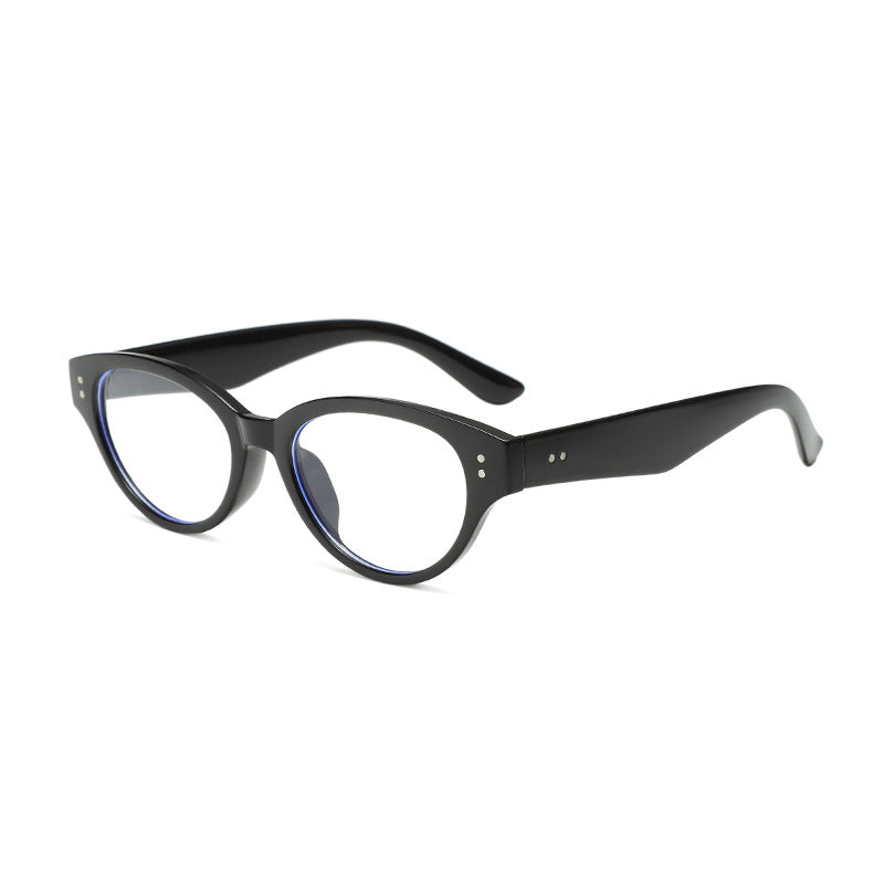 Dame Cat-Eye solbriller med elegant plastisk ramme og UV-beskyttelse Luvikno
