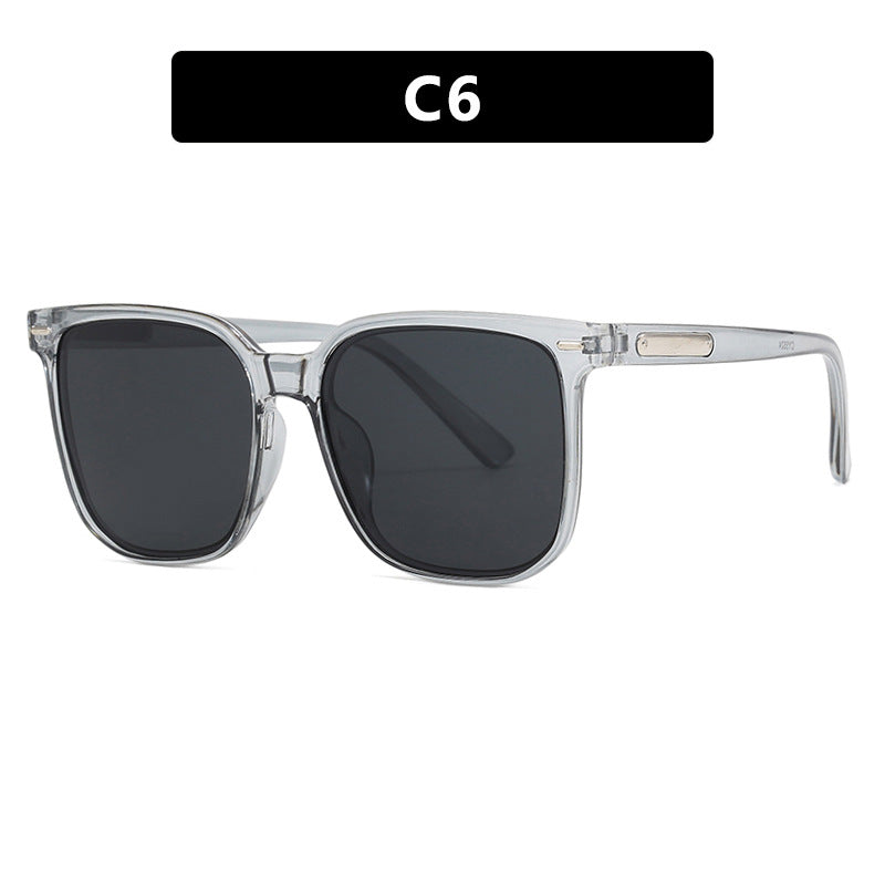 Dame firkantet solbrille med robust ramme og polarisert glass Luvikno