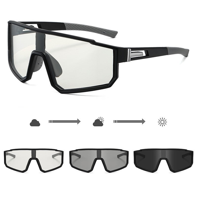 Unisex Sporty Performance Solbriller med smart lysutskifting Luvikno